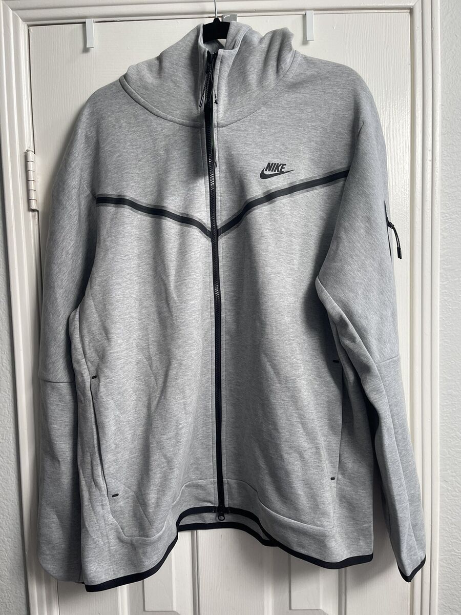 Nike Tech Fleece Hoodie Mens CU4489-063 Dark Grey Black Full Nike Tech Fleece Hoodie Mens CU4489-063 Dark Grey Black Full