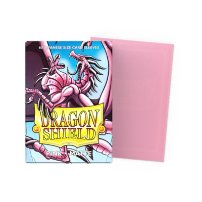 Dragon Shield Small Sleeves - Matte Pink (60 Sleeves)