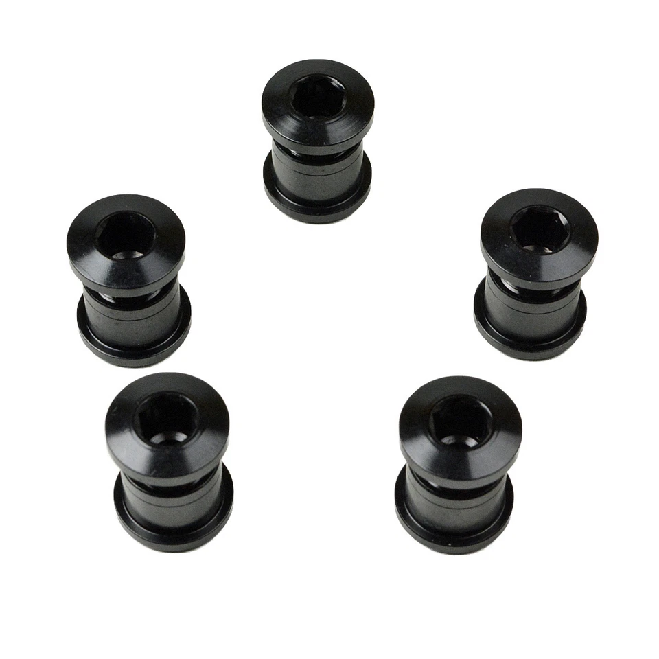 Juego de bielas pernos de plato OMNI Racer WORLDS LIGHTEST para Shimano, Sram: NEGRO Foto 2 de 4