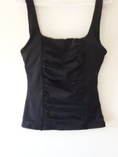 Topanga Swim Tank Top Size 10 Black Cup Inserts Swimsuit Swim top