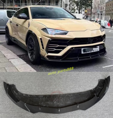 For Lamborghini Urus 2018-2024 Real Carbon Fiber Front Lip Bumper splitter Cover