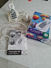 BT Freestyle 60 Cordless Telephone White Box And Manual