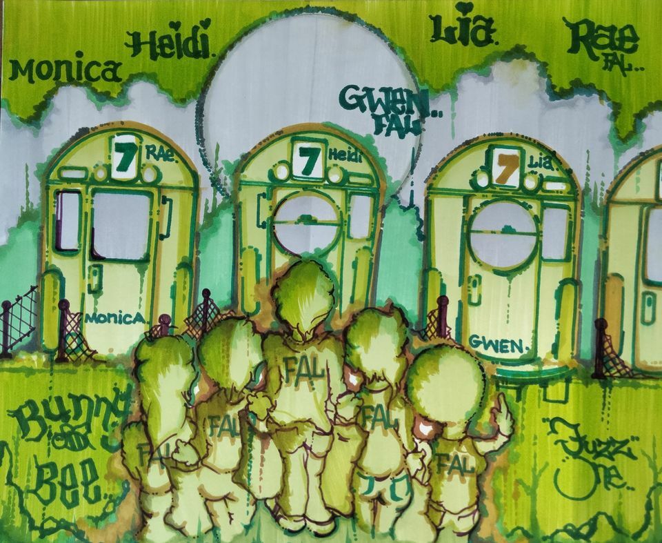 PARTONE Mini Map 23x29cm Graffiti Streetart SEEN/COPE2/CRASH/QUIK/IZ