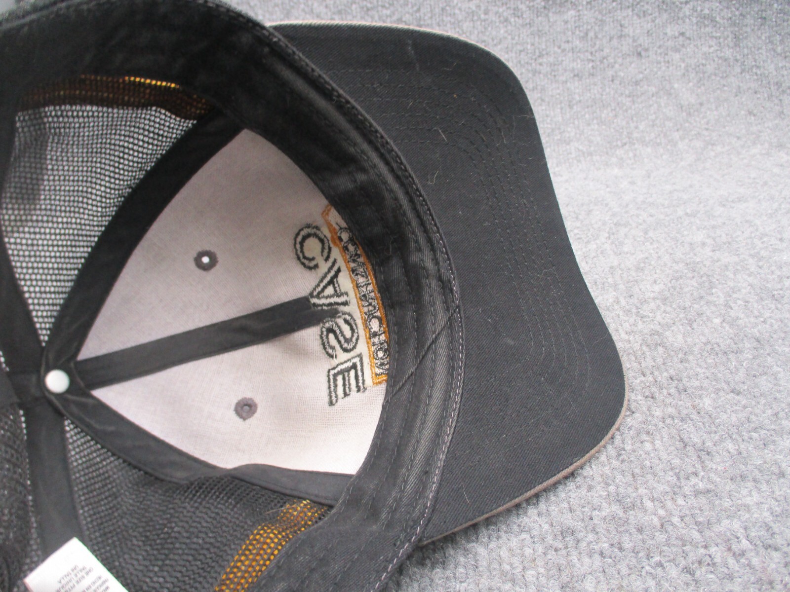 Case Construction Trucker Hat Cap Gray Black Snap… - image 8