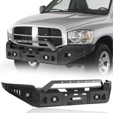 Steel Front Bumper Reinforcement Wled Lights Fit Dodge Ram 1500 2006 2007 2008