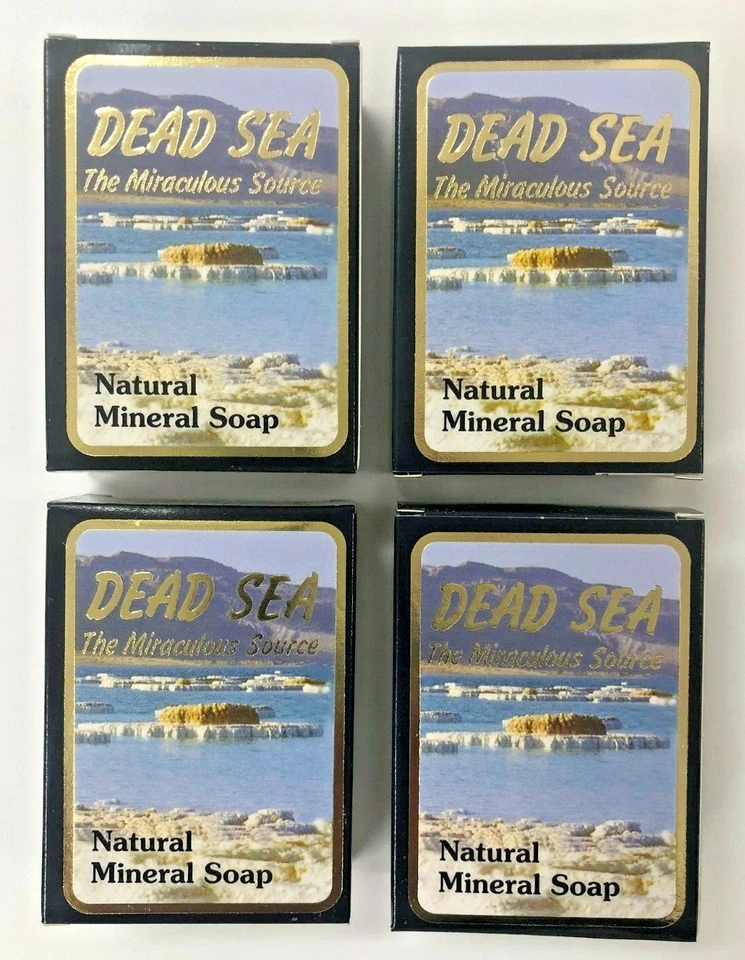 MALKI DEAD SEA Malki Totes Meer Seifen - 100% natürliche Mineralseife 90g 4 x Packung
