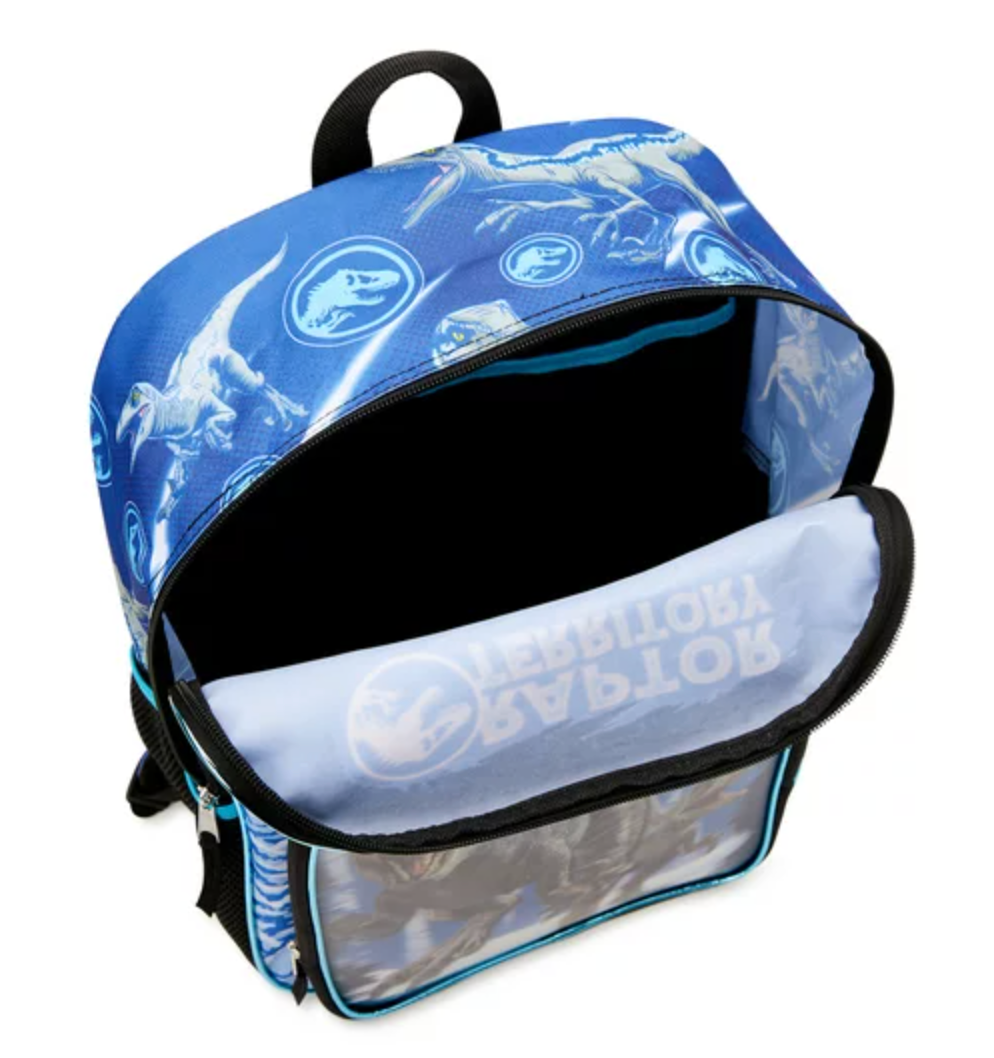 Jurassic World Backpack Kids Raptor Territory Print 17" Laptop Dinosaur