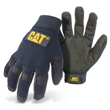   CAT012212M Spandex Back Utility Gloves   Black, Medium, Water-Resistant Cla...