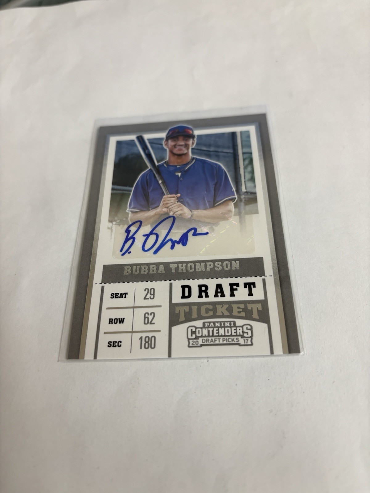 2017 Panini Contenders Draft Picks - Draft Ticket Autograph Bubba Thompson...