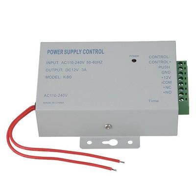 Input AC110V-240V Output DC 12V 3A 30W Power Supply Controller For Door Access C