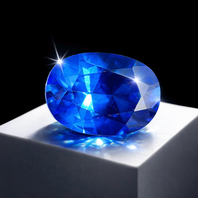 11.50 Ct Certified Natural Blue Color Flawless Sapphire Oval Cut Loose Gemstone