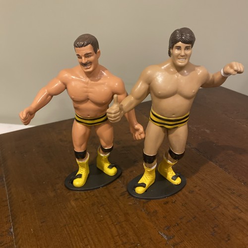 Vintage LJN WWF Killer Bees Brian Blair & Jim Brun...