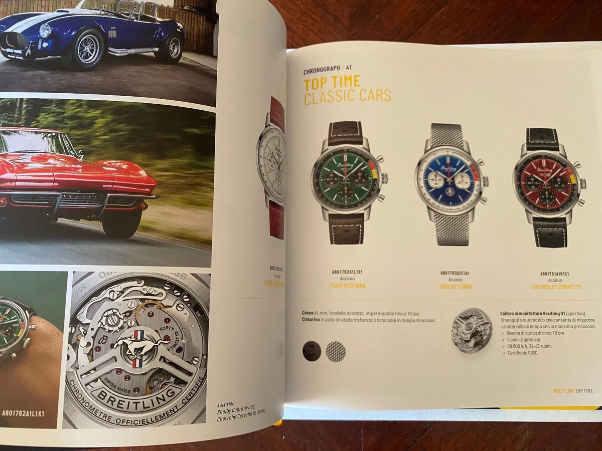 Breitling 1884 Catálogo Chronolog 2025/2026 cm 22 x 22 x 2 páginas 219 Italiano