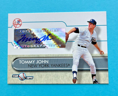 Tommy John  2006 Topps Team Topps Auto  #TT-TJ New York Yankees