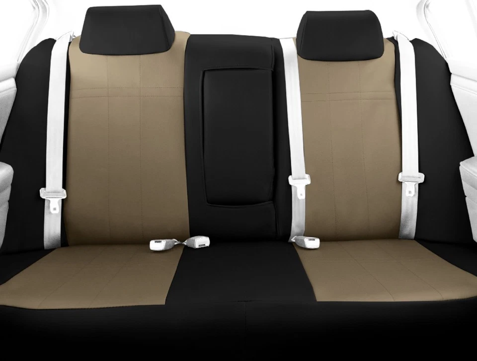 CalTrend Car Seat Covers Fit Nissan Titan|Titan XD 2016-2024 Sandstone Faux - Изображение 2 из 4