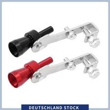 2 stücke S Größe Universal Auto Turbo Sound-Auspuff Rohr Pfeife Schwarz Rot