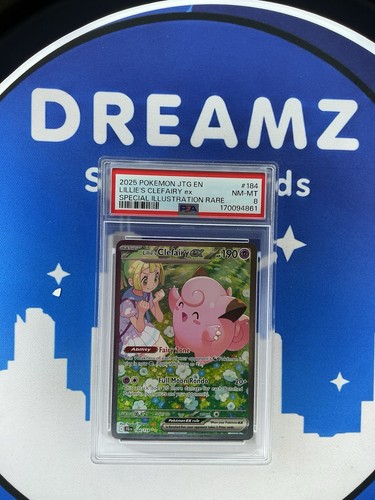 Lillie's Clefairy ex graded PSA 8 for sale on eBay