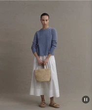 NWT Jenni Kayne White Lauren Skirt Size XL- Inner Tags Partially Detached (pics)