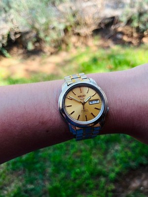 Seiko 5 Sports Gold Men's Watch - SNKL81K1