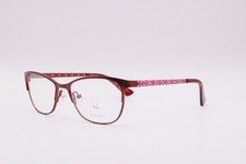 NEW NICOLE MILLER ELORA C03 VIOLET GUNMETAL AUTHENTIC EYEGLASSES 48-15
