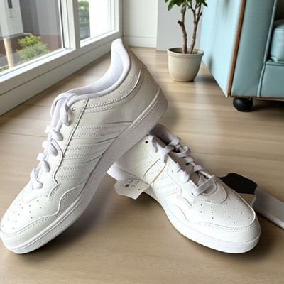 Adidas Hoops 4.0 Women s Sz 8 Athletic Shoe White Sneakers New