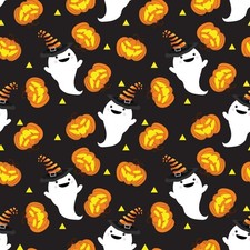 Halloween Geister Kürbis  Baumwollstoff  114 cm Meterware ab 25 cm m/19,80 €