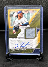 FREDDY PERALTA 2026 Topps Series 1 MLB GU Material Gold Patch Relic Auto /50