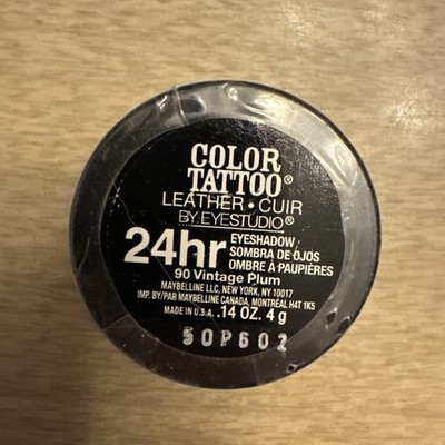 SEALED Maybelline Color Tattoo Eye Shadow Cream Gel 90 Vintage Plum 24 Hr