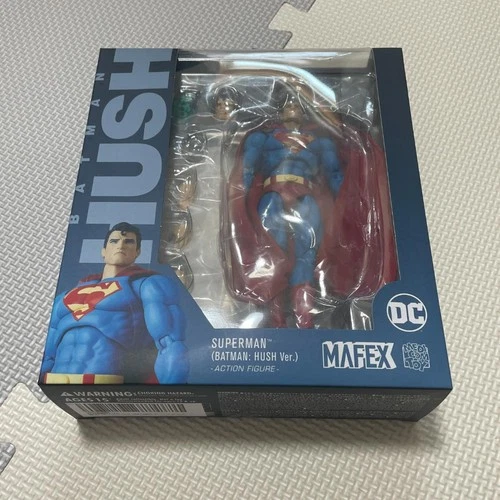 MAFEX Superman HUSH Ver. Action Figure Blue Red with Extra Heads Hands New