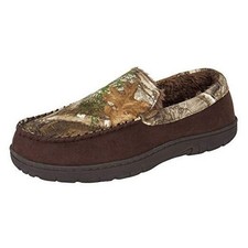 Men's Memory Foam Moccasin House Slipper Indoor/Outdoor Large Camo