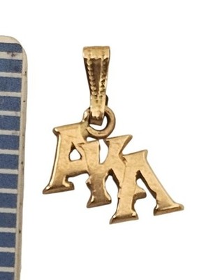 Alph Kappa Alpha 10K Gold Pendant AKA