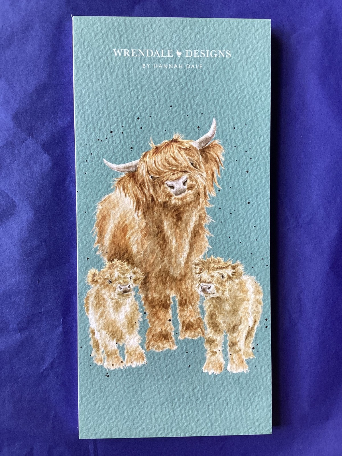 Beautiful WRENDALE MAGNETIC shopping pad Highland Wishes Cow and 2 calves