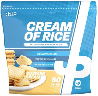 Trained by JP Cream of Rice, 2000 g Beutel, Custard Cream