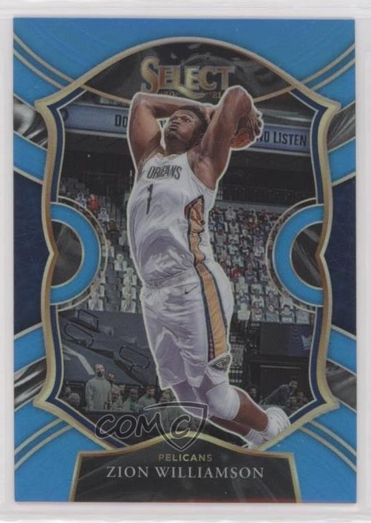 2020-21 Panini Select Concourse Light Blue Prizm 55/299 Zion Williamson #1 0u0l