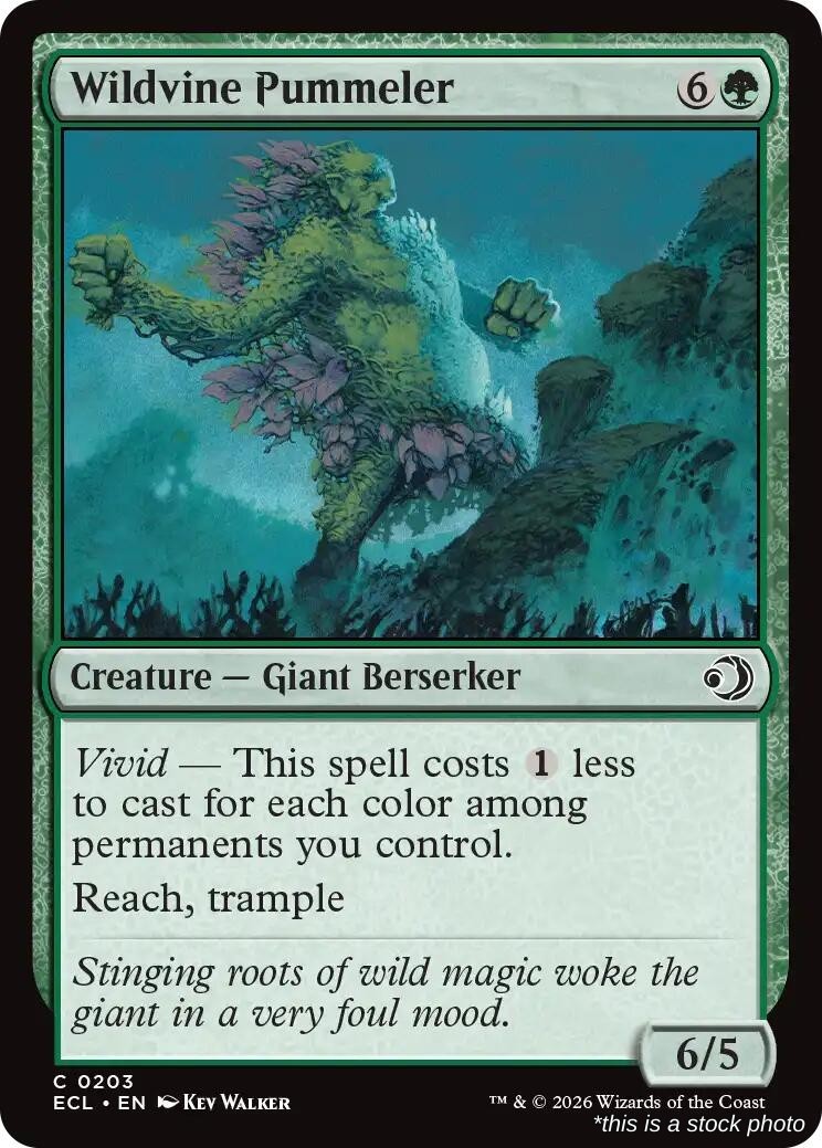 Wildvine Pummeler (ECL 203), Foil, Lorwyn Eclipsed, MTG