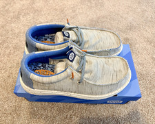 Hey Dude Wally Youth Jersey Lightweight Slip-On Casual Shoes Size 6
