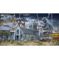 Battle Of Normandy SAINT-MERE-EGLISE 6 June 1944 Kit 1:72 Italeri Kit Diorami -D