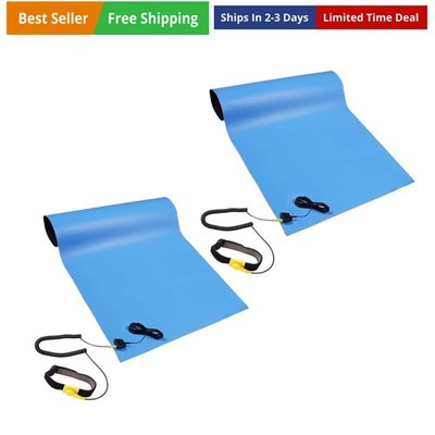 Anti Static Mat for Pc ESD Mat 2 Pack: 17''X25'' Soldering Table Mat Kit Comput...