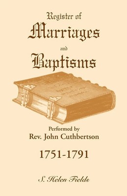 S. Helen Fields | Register of Marriages and Baptisms performed by Rev. John...