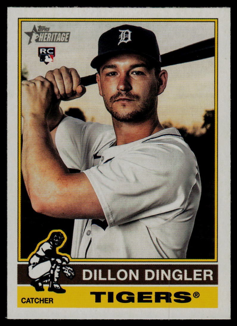2025 Topps Heritage #130 Dillon Dingler Detroit Tigers