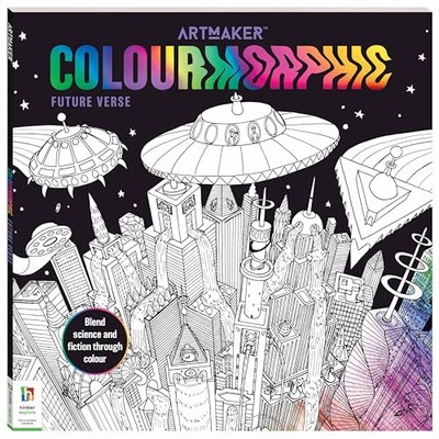 Art Maker Colourmorphic Colouring Book Future Verse -  NEW Hinkler Pty Ltd
