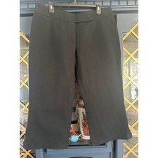Escada BLack Wide legged cropped trousers pants size 46 XL