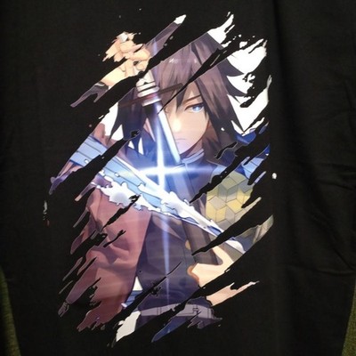 BrandUnknown Anime TShirt XL Black Cotton Graphic Tee OverseasLimited Neu