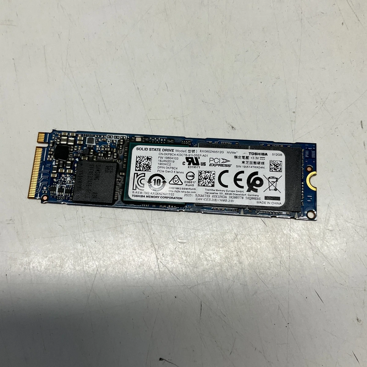 内蔵型SSD TOSHIBA M.2 NVMe SSD 512GB Toshiba M.2 Interface 512 GB Solid State Drives for sale | eBay