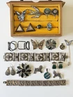 221 Grams Sterling Silver Vintage Taxco Mexican Jewelry Lot Bracelets Brooch Etc