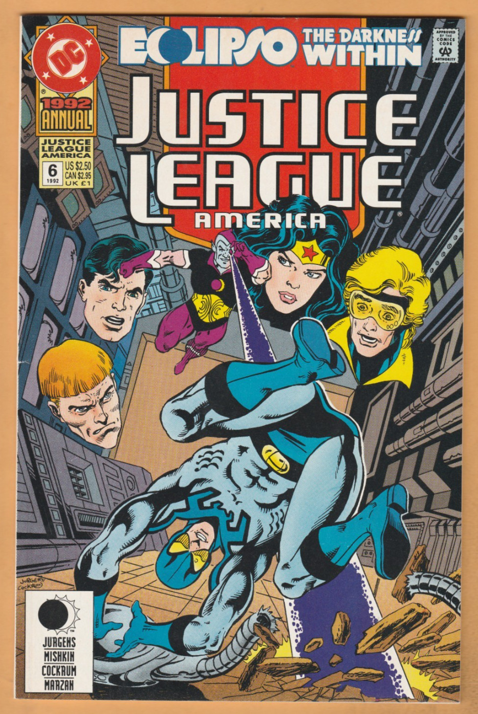 Justice League America Annual #6 - (1992) - Eclipso - Darkness Within - NM