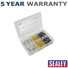 Image of Sealey Numberplate Screw Assortment 4.8mm x 18mm 195pc Plastic Enclosed Head