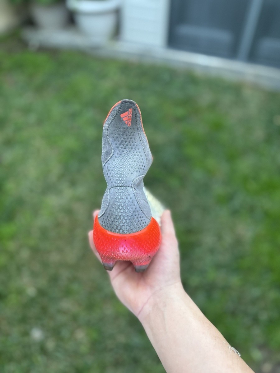 Adidas Predator Freak + FG Demonskin Orange Sz 13 White Grey