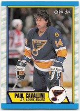 1989-90 O-Pee-Chee #269 Paul Cavallini St. Louis Blues