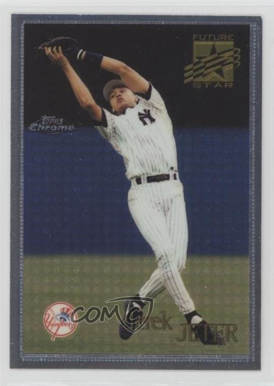 1996 Topps Chrome Future Stars Derek Jeter #80 HOF 1mh5